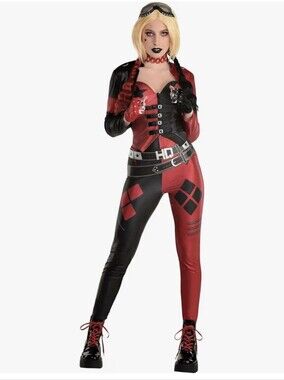 DC Comics Red and Black Harley Quinn Jumpsuit Inflatable Mallet Included